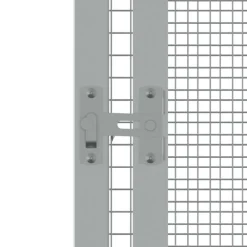 VidaXL - Cage à oiseaux gris 213,5x217,5x211,5 cm acier galvanisé Outlet