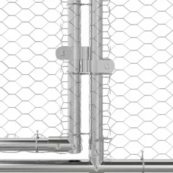 Vidaxl - Cage à poules argent 600 x 200 x 198.5 cm acier galvanisé Sale