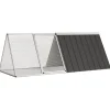 Vidaxl Cages Et Accessoires | - Cage pour lapin anthracite 201,5x80,5x71 cm acier galvanisé