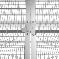 Vidaxl Cages Et Accessoires | - Cage pour lapin anthracite 201,5x80,5x71 cm acier galvanisé