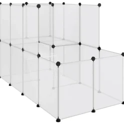 VidaXL - Cage pour petits animaux transparent 142x74x93 cm pp et acier New