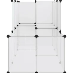 VidaXL - Cage pour petits animaux transparent 142x74x93 cm pp et acier New