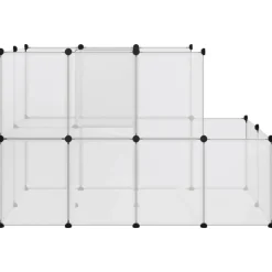 VidaXL - Cage pour petits animaux transparent 142x74x93 cm pp et acier New