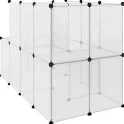 VidaXL - Cage pour petits animaux transparent 142x74x93 cm pp et acier New