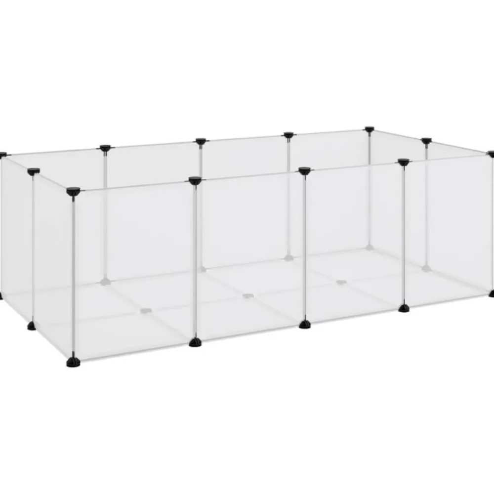 Vidaxl Cages Et Accessoires | - Cage pour petits animaux transparent 144x74x46,5 cm pp et acier