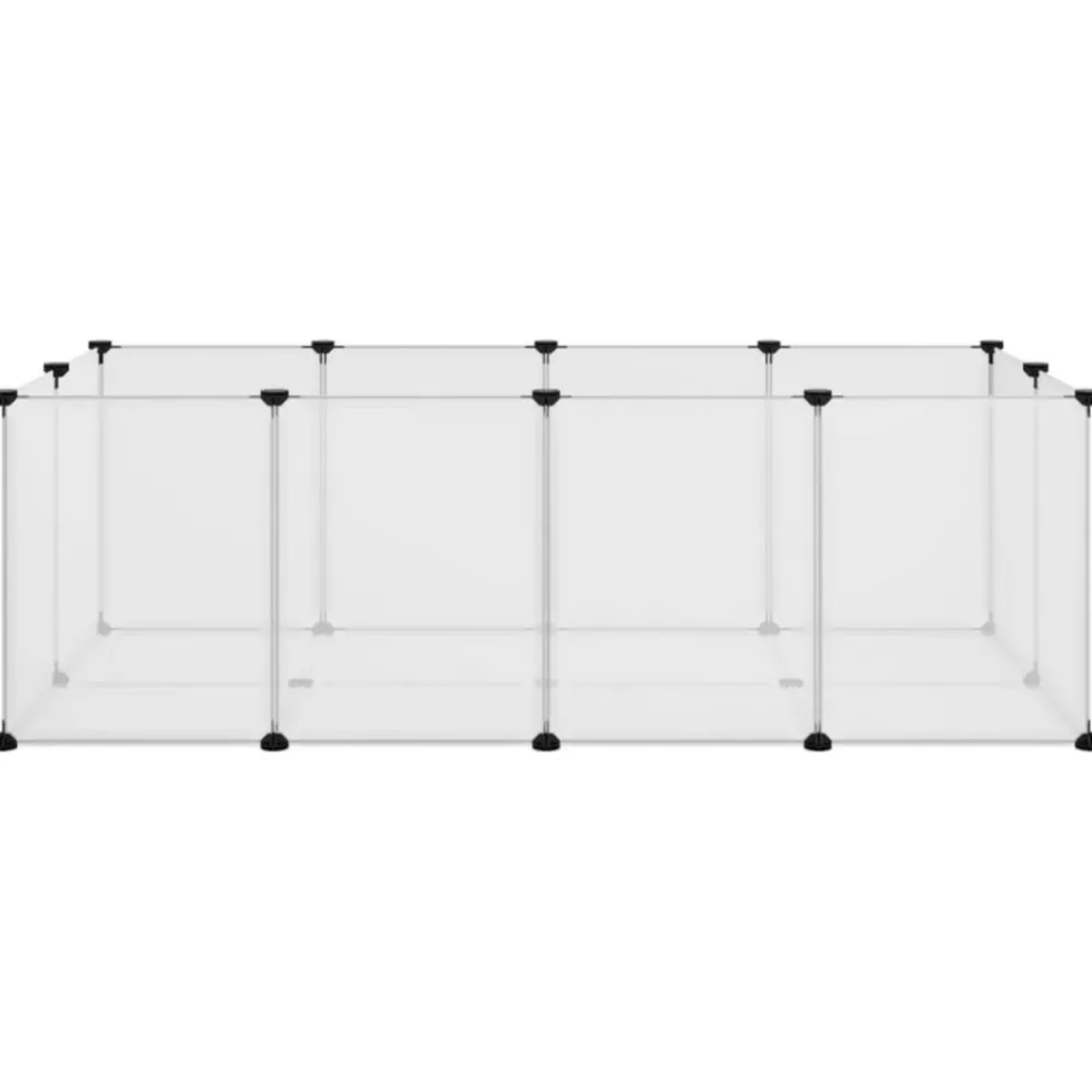 Vidaxl Cages Et Accessoires | - Cage pour petits animaux transparent 144x74x46,5 cm pp et acier