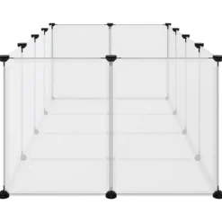Vidaxl Cages Et Accessoires | - Cage pour petits animaux transparent 144x74x46,5 cm pp et acier