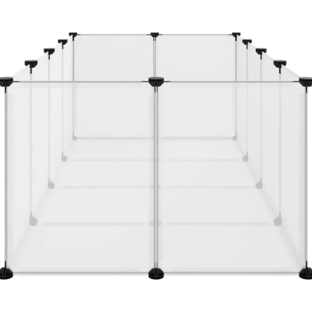 Vidaxl Cages Et Accessoires | - Cage pour petits animaux transparent 144x74x46,5 cm pp et acier