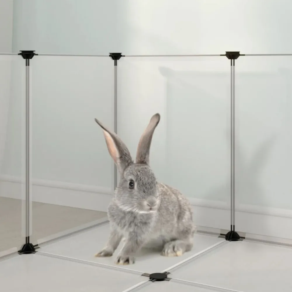 Vidaxl Cages Et Accessoires | - Cage pour petits animaux transparent 144x74x46,5 cm pp et acier