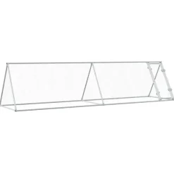 VidaXL Poulaillers, Clapiers Et Accessoires | - Cage pour poules argenté 400x105x91 cm acier galvanisé