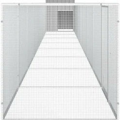 Vidaxl Poulaillers, Clapiers Et Accessoires | - Cage pour poules gris 900x91x100 cm acier galvanisé