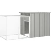 Vidaxl - Clapier gris 200x91x100 cm acier galvanisé Clearance