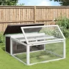 VidaXL - Clapier gris 117,5x97x47,5 cm bois de pin massif Hot