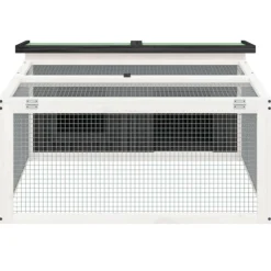 VidaXL - Clapier gris 117,5x97x47,5 cm bois de pin massif Hot