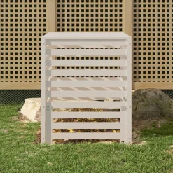 Vidaxl - Composteur blanc 82,5x82,5x99,5 cm bois massif de pin Best