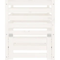 VidaXL - Composteur blanc 63,5x63,5x77,5 cm bois massif de pin Outlet