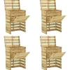 Vidaxl - Composteur de jardin à lattes 4 pcs 80x50x100 cm pin imprégné Outlet