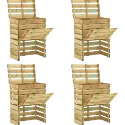 Vidaxl - Composteur de jardin à lattes 4 pcs 80x50x100 cm pin imprégné Outlet