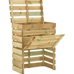Vidaxl - Composteur de jardin à lattes 4 pcs 80x50x100 cm pin imprégné Outlet