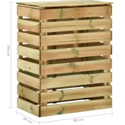 Vidaxl - Composteur de jardin à lattes 4 pcs 80x50x100 cm pin imprégné Outlet