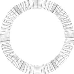 VidaXL - Composteur de jardin ø100x100 cm acier galvanisé