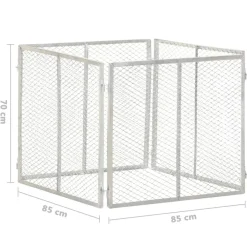 VidaXL - Composteur de jardin 85x85x70 cm fer galvanisé Outlet