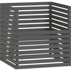 Vidaxl - Composteur gris 100x100x102 cm bois massif de pin New