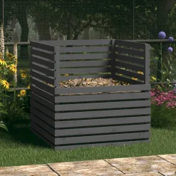 Vidaxl - Composteur gris 100x100x102 cm bois massif de pin New