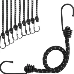 VidaXL - Cordes élastiques avec bandes réfléchissantes et crochets 10pcs Sale