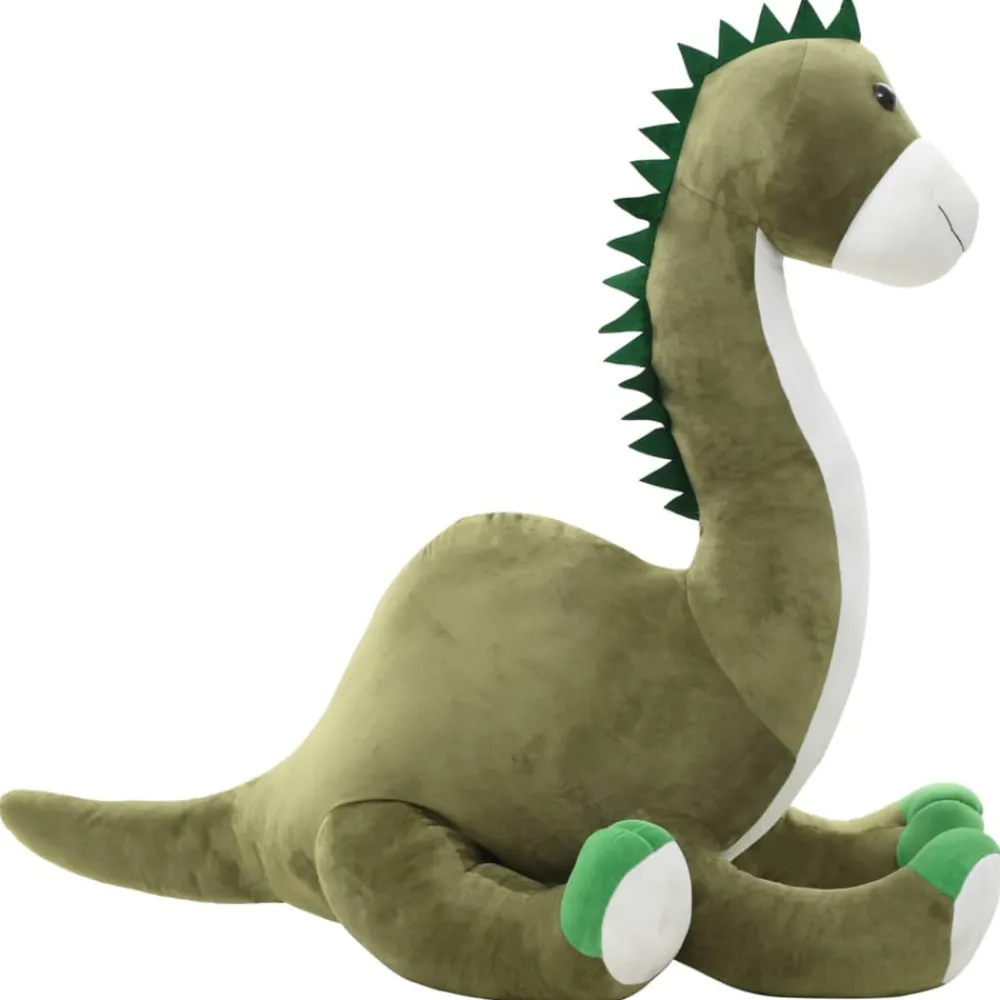 VidaXL - Dinosaure brontosaure en peluche vert
