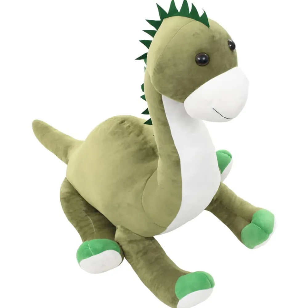 VidaXL - Dinosaure brontosaure en peluche vert