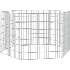 Vidaxl Cages Et Accessoires | - Enclos pour animaux en liberté 6 panneaux 54x60cm fer galvanisé