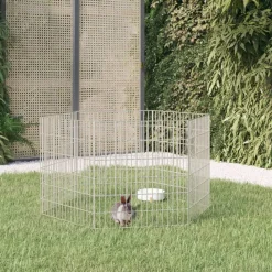 Vidaxl Cages Et Accessoires | - Enclos pour animaux en liberté 6 panneaux 54x60cm fer galvanisé