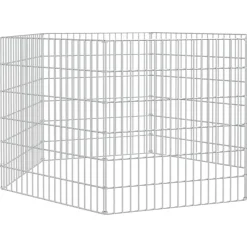 Vidaxl Cages Et Accessoires | - Enclos pour animaux en liberté 6 panneaux 54x60cm fer galvanisé