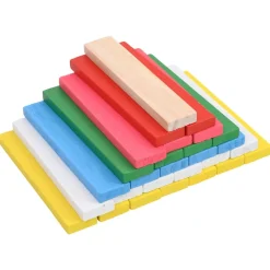 Vidaxl Enfants | - Ensemble de blocs de construction en bois 150 pcs pin peint