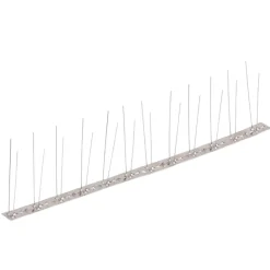 VidaXL - Ensemble de 6 pointes à 2 rangées contre oiseaux inox 3 m Online