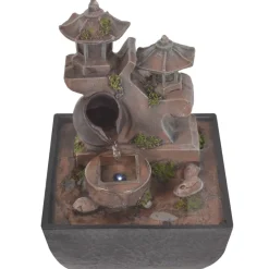 VidaXL Bassins Et Fontaines | - Fontaine d'intérieur avec lampe led polyrésine
