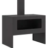 Vidaxl - Foyer avec cheminée noir 80x50x96 cm acier Clearance