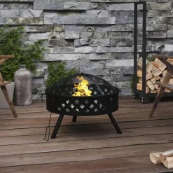 Vidaxl - Foyer avec tisonnier 58 cm xxl acier Clearance