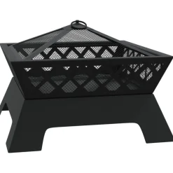 VidaXL - Foyer avec tisonnier 50 cm xxl acier Outlet
