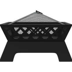 VidaXL - Foyer avec tisonnier 50 cm xxl acier Outlet