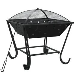 Vidaxl - Foyer avec tisonnier 50 cm xxl acier Online