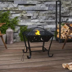Vidaxl - Foyer avec tisonnier 50 cm xxl acier Online