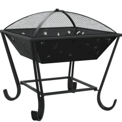 Vidaxl - Foyer avec tisonnier 50 cm xxl acier Online
