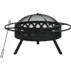 Vidaxl Chauffage D’Extérieur | - Foyer avec tisonnier 70 cm xxl acier