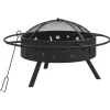 VidaXL Chauffage D’Extérieur | - Foyer avec tisonnier 70 cm xxl acier