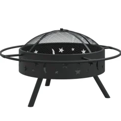 VidaXL Chauffage D’Extérieur | - Foyer avec tisonnier 70 cm xxl acier