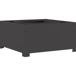 Vidaxl Chauffage D’Extérieur | - Foyer carré noir 80x80x40 cm acier
