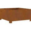 Vidaxl - Foyer carré 60x60x30 cm en acier résistant aux intempéries