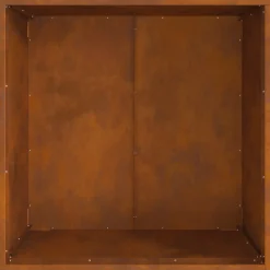 Vidaxl - Foyer carré 80x80x43 cm en acier anti-météo Sale